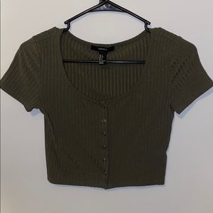 forever 21 ribbed crop top